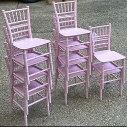 Kids chairs Pink Set Of 10 (New)