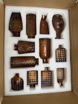Set of 12 bud vases