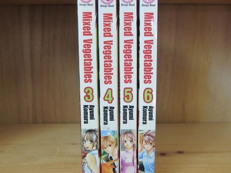 Mixed Vegetables manga volumes 3, 4, 5, 6