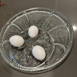 13 Inch Vintage Deviled Eggs, Trey