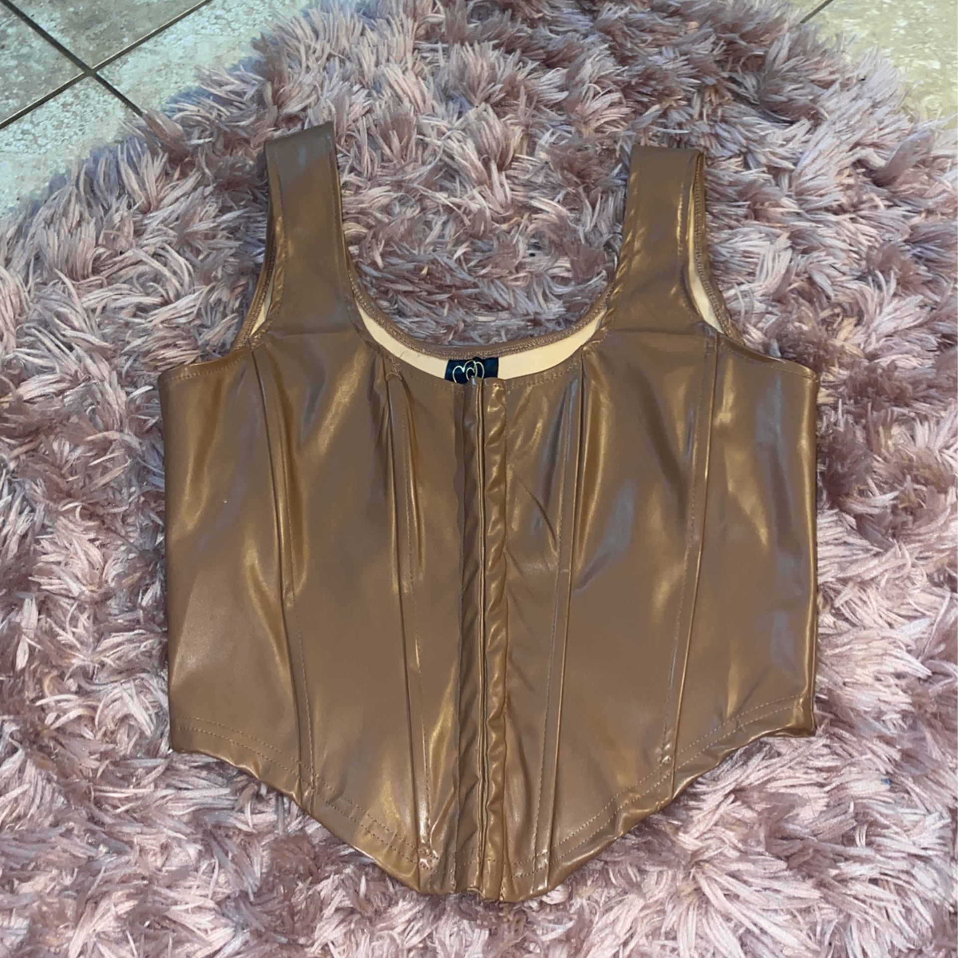 leather Corset Top