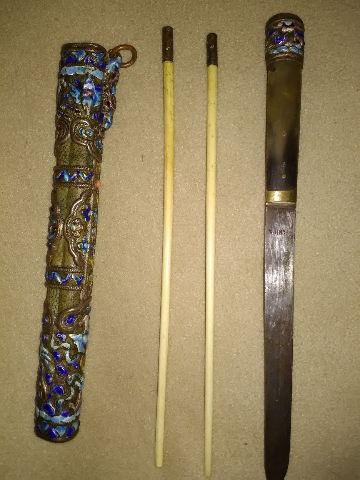 Antique Oriental eating utensil