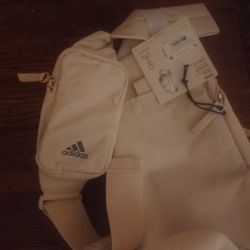 White And Black Adidas Bag 🎒 