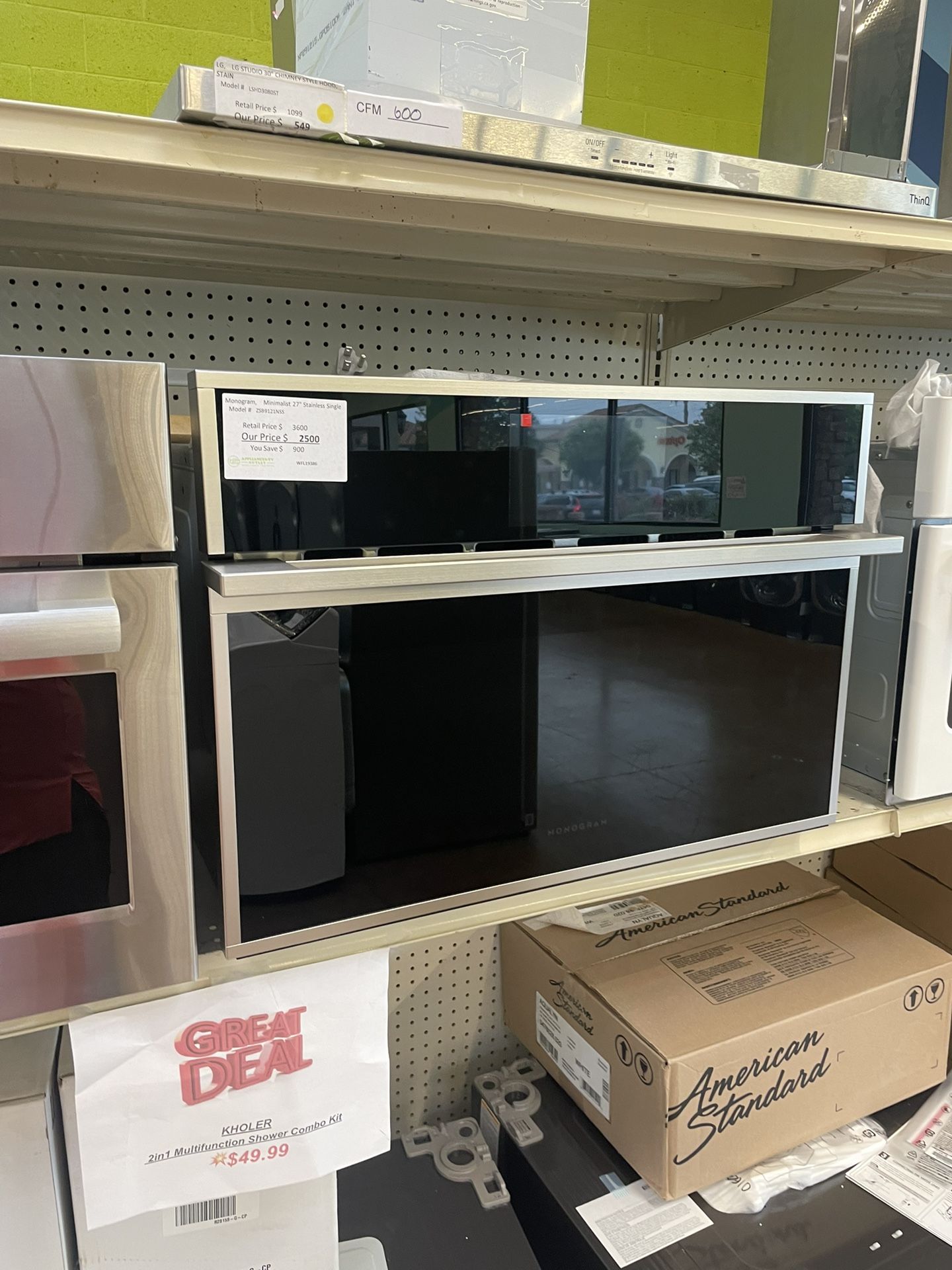 Built In Microwave 27 inch wide stainless steel