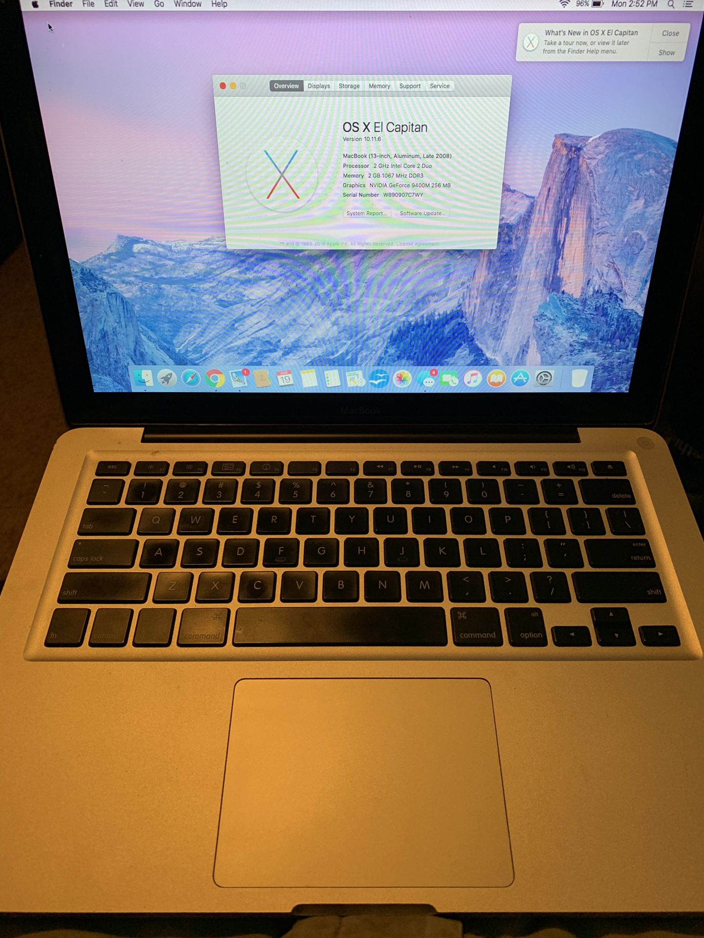 Macbook 13 inch open office installed