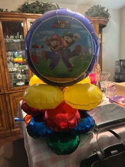 Mario bros birthday decor