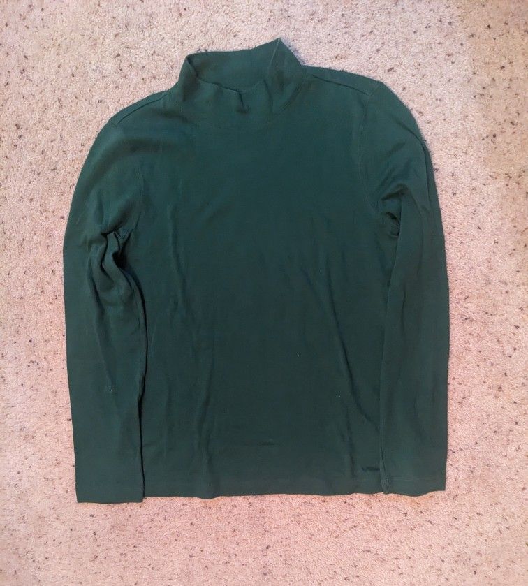 Green Turtleneck Sweater