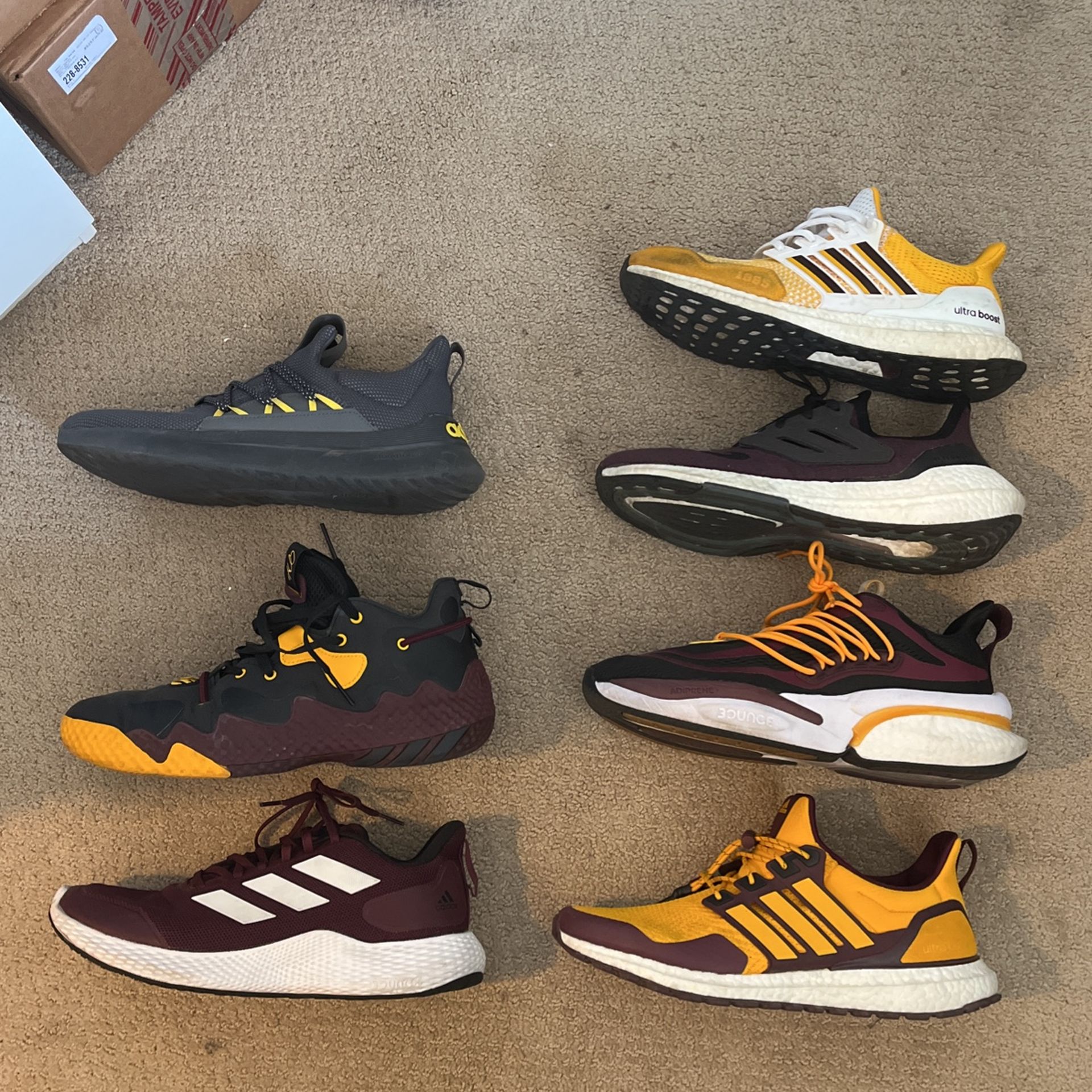 Adidas 10.5-11 Shoes - ASU Colors