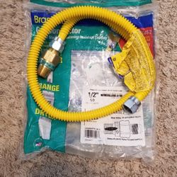 Gas Line Connector (1/2" MIP (1/2" OD) X 36" length)