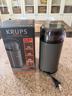 KRUPS Silent Coffee & Spice Grinder – With Original Box