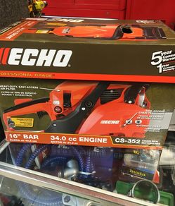 Echo chainsaw 16”bar. Model CS-352 brand new in sealed box