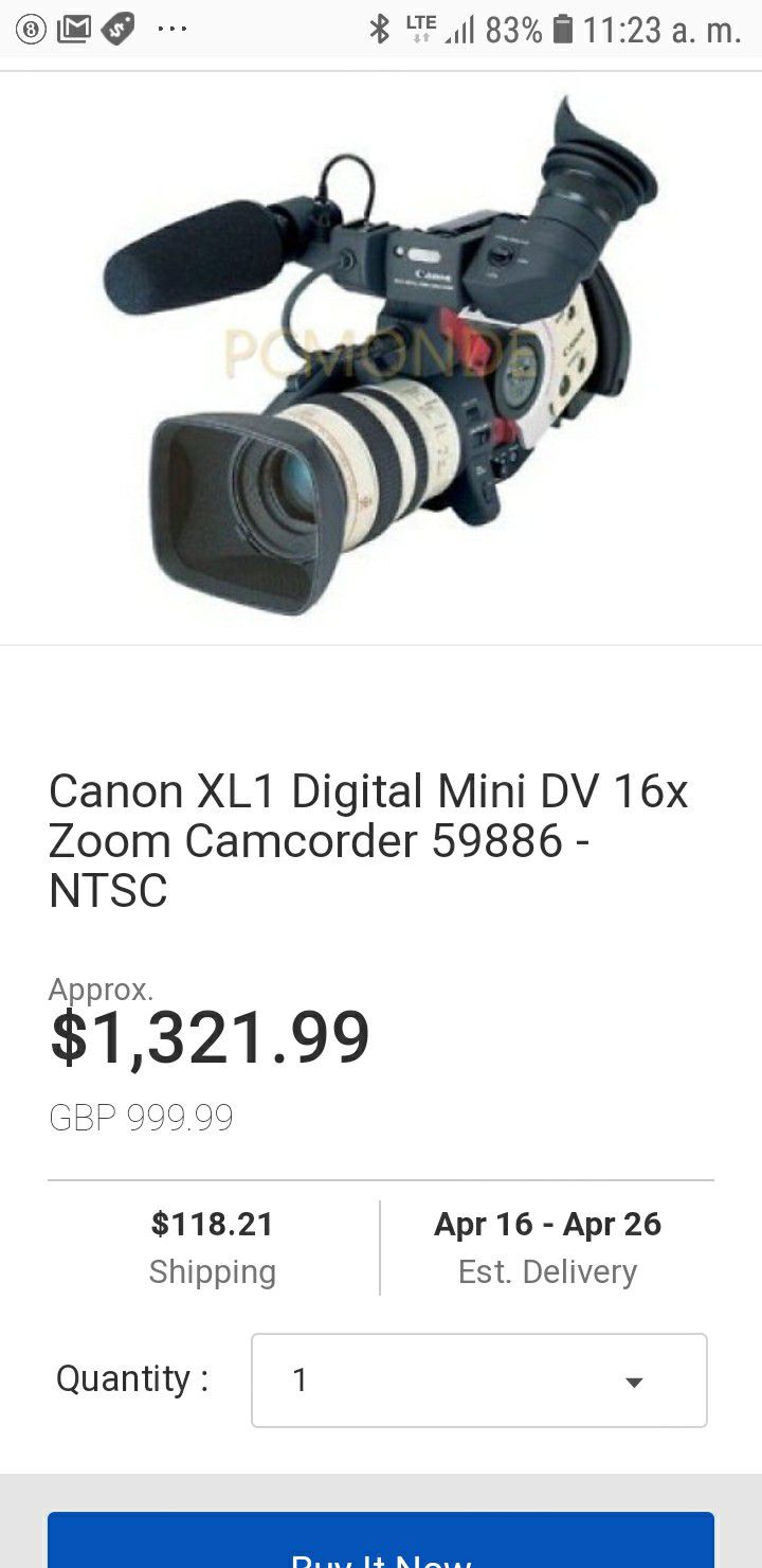 Canon mini conconder cam