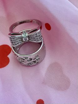 Sterling Silver Rings 💙❤️💙. New Jewelry Each Ring is Priced $25. Classy Butterfly 🦋 earrings Priced $25