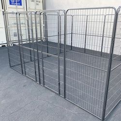 (New) $360 Heavy-Duty 10x10x5ft Large Dog Playpen with 16-Panels, Crate Kennel Exercise Gate