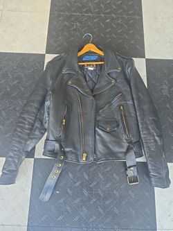 Black leather Riding jacket