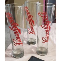 LEINENKUGEL BEER GLASSES SET 3 