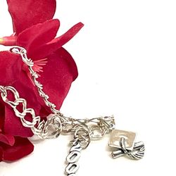 Sterling Graduation Charm Bracelet 