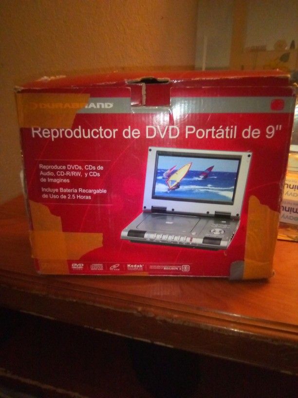 DURABRAND 9" PORTABLE DVD PLAYER (BOGO FREE)