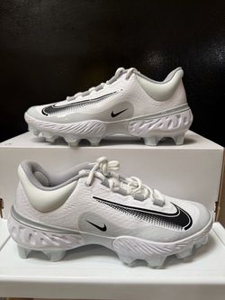 Nike Alpha Huarache Elite 4 Low MCS White Size 9 Mens Baseball Cleats FD6255-100