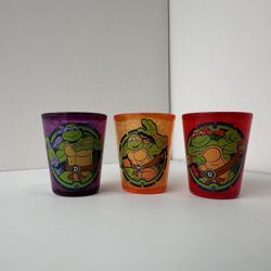 TMNT Shot Glass Set – Set of 3 Collectible Cups