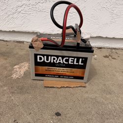 Duracell Ultra 12V 100Ah AGM Deep Cycle Battery + Heavy Duty Connector – Used, Good Condition