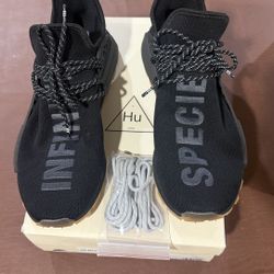 adidas Black Hu NMD 'Infinite Species' Sneakers with Gum Outsole size 12