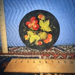 USSR-Russian Hand Painted Lacquered Plate