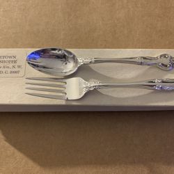 Amaryllis Manchester Sterling Silver Spoon & Fork