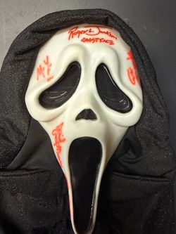 Ghostface Cast Signed Mask