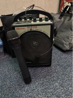 🎤  Hisonic HS-120B Rechargeable Portable PA System w/ Wireless Mic
