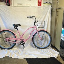 ELECTRA brand 26” Single Speed, Beach Cruiser, Bicycle Coaster Brake Ready To Ride Cool Front Basket