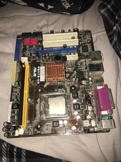 Asus motherboard and processor