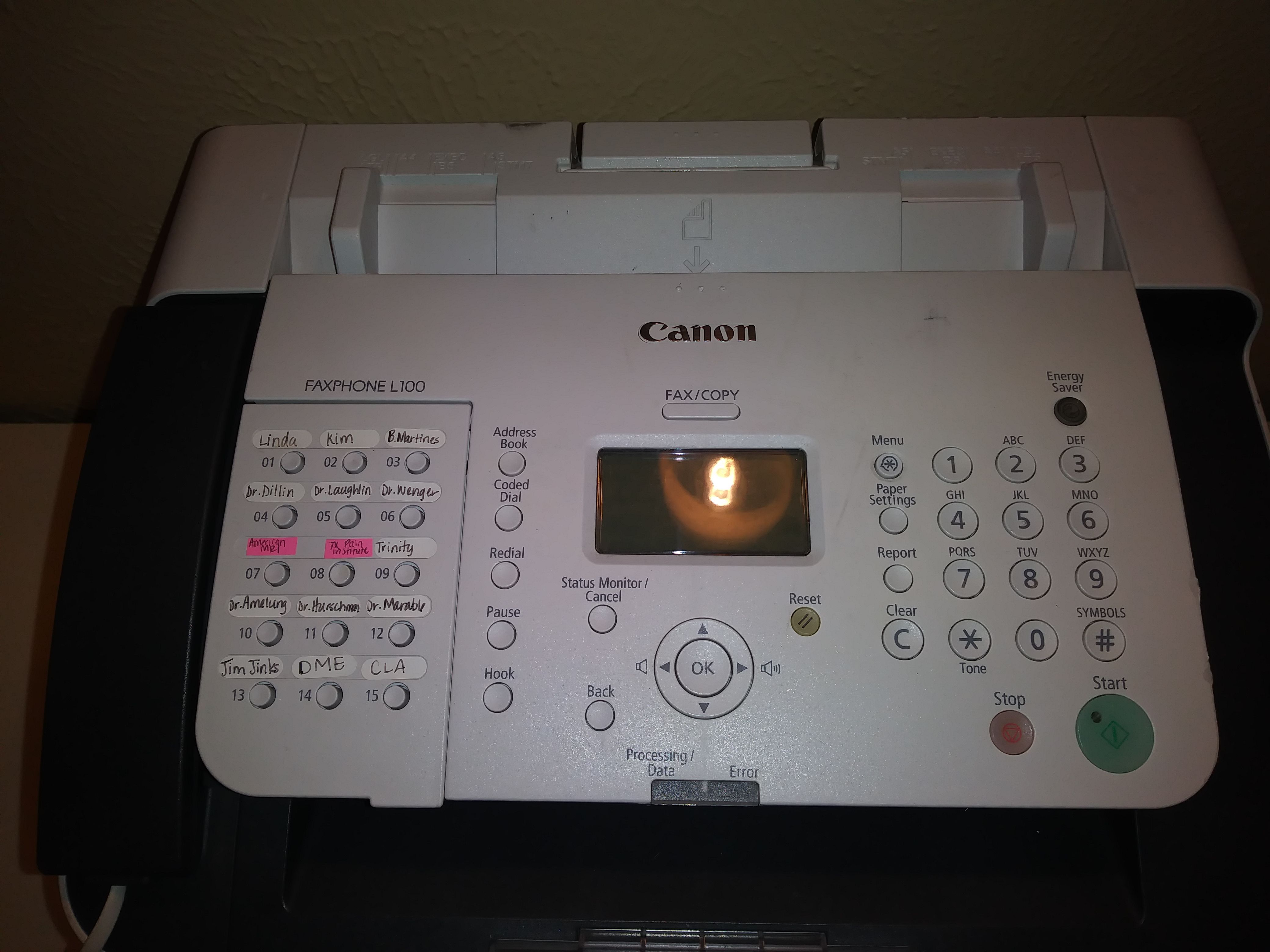 Canon F1 62002 fax copy machine