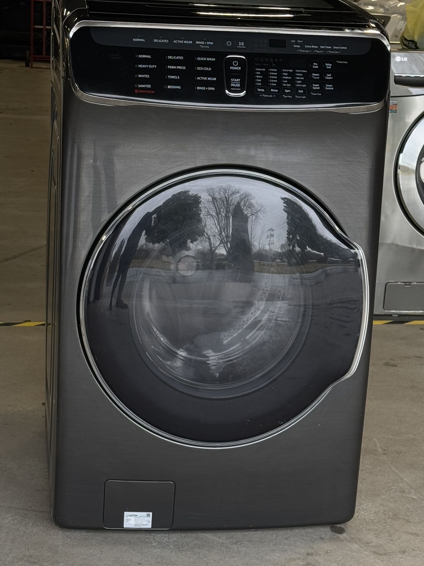 📍 Beautiful SAMSUNG 2 in 1 stainless steel washing machine