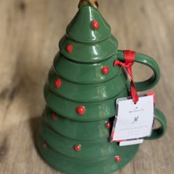 2 Stacking Christmas Mugs w/ Lid (Hallmark)