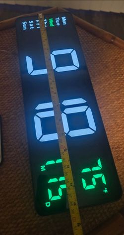 Large Digital Wall Clock