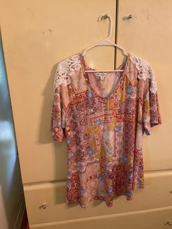 Stem & Vine blouse. Size 2X