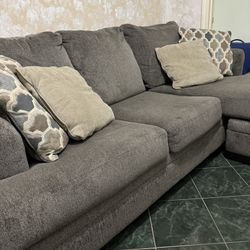 L Shaped Couch- Stonemeade Sofa Chaise - Ashley Furniture  