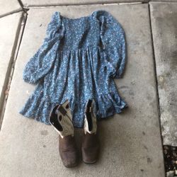 Girls Dresses And Boots 