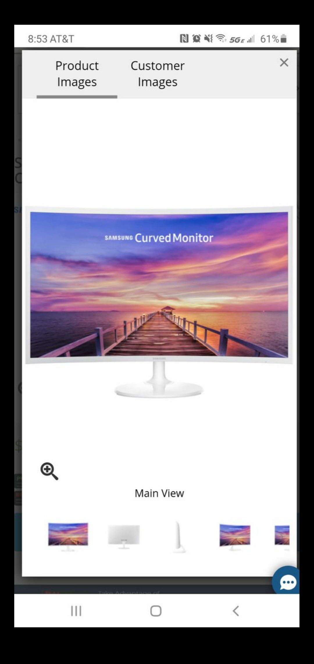 32 inch curved Samsung monitor