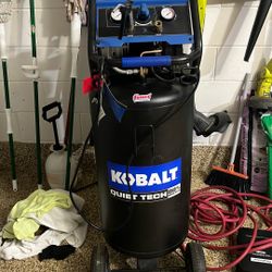Used Kobalt Air Compressor Quiet TECH 26-gallon Portable Electric 150 PSI 
