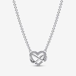 Pandora Sparkling Infinity Heart Collier Necklace
Sterling silver