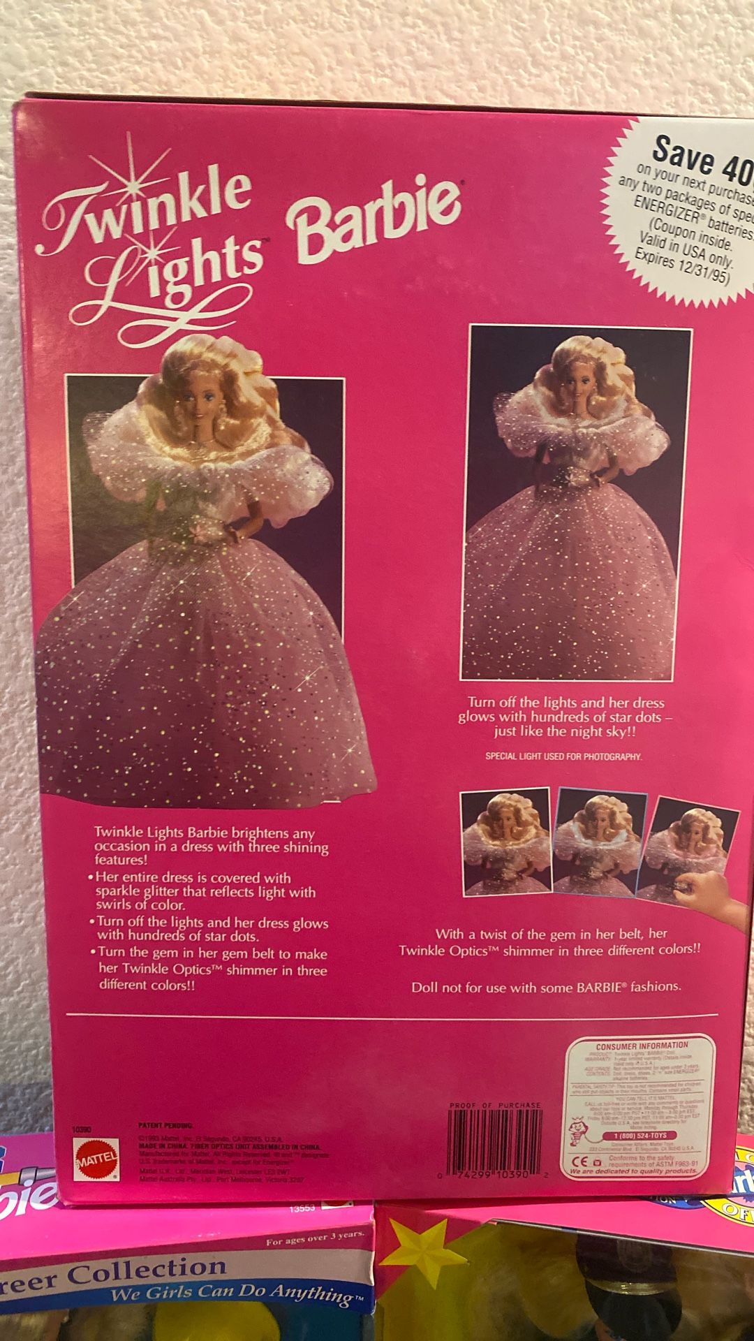 Vintage Barbie Set (3) Career Collection & Twinkle Light