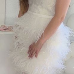 White Short Evening Dress