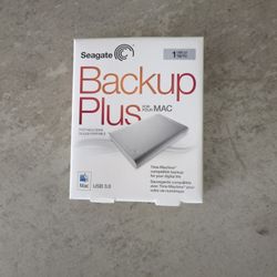 Seagate Backup Plus for Pour MAC Portable Drive 1 TB USB 3.0