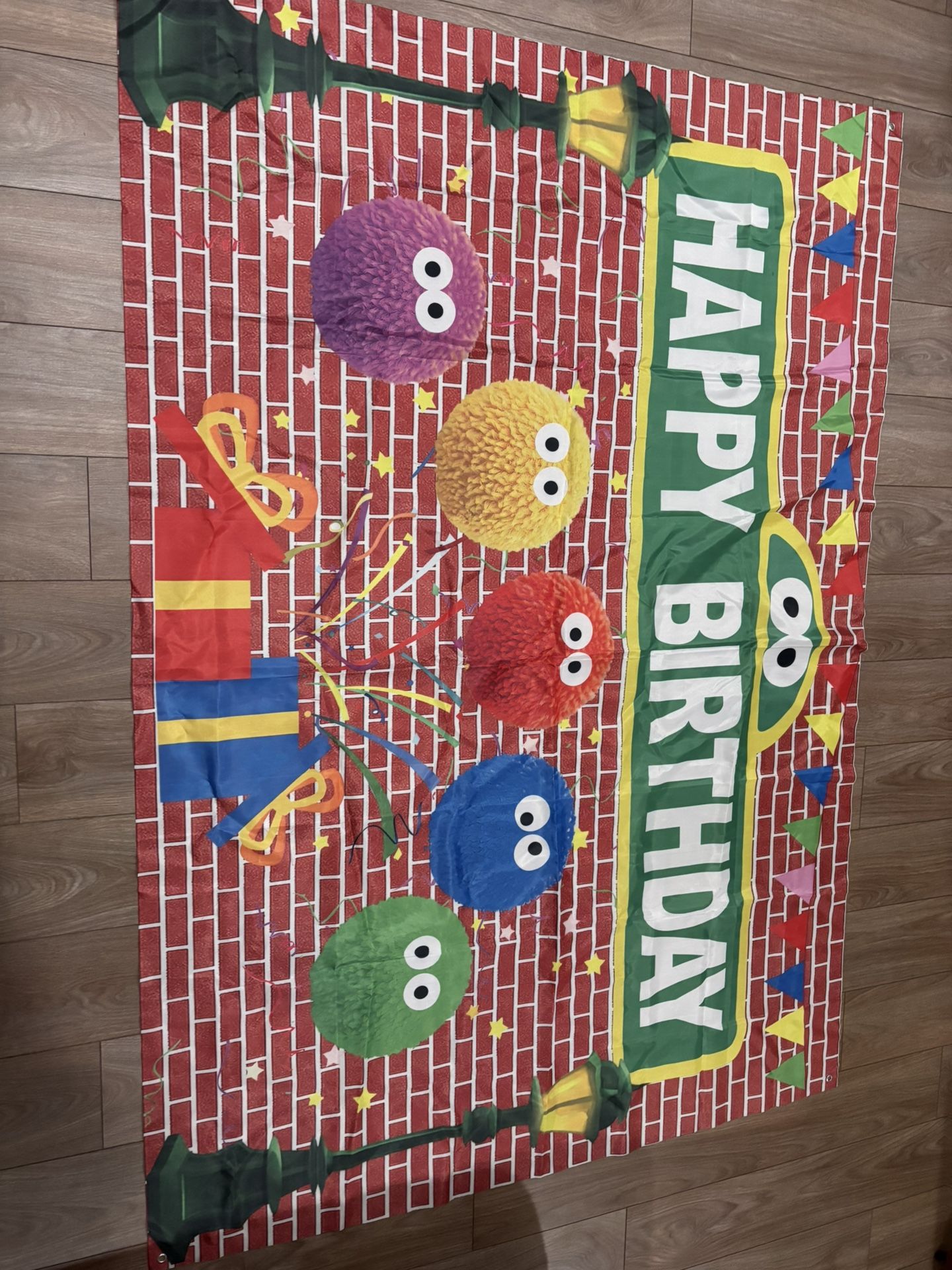 Happy Birthday Sesame Banner