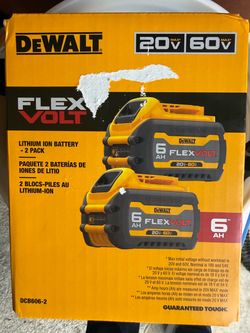 DEWALT FLEXVOLT 20V/60V MAX* Batteries, 9.0-Ah, 2-Pack (DCB609-2)