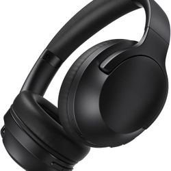 Bluetooth Headphones Over Ear, 80H Playtime Wireless Headphone with 3 EQ Modes, Built-in Mic, Deep Bass, HiFi Stereo Foldable