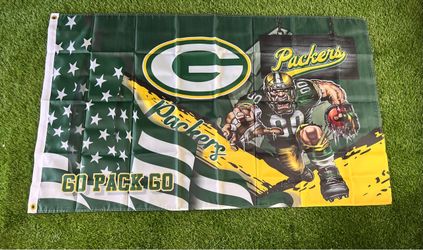 Packers flag size 5’x3’