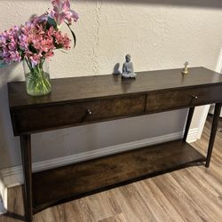 Wood Console Table 👍